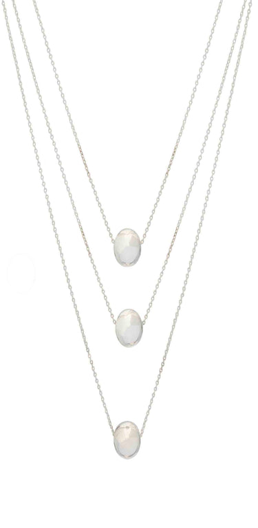 Collar 3 casquillas con cadena en disminución